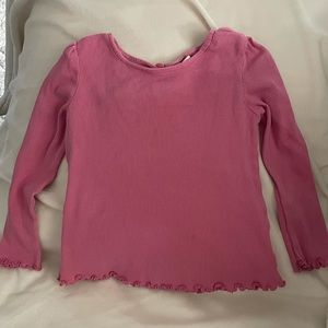 Gap Long Sleeve Pink Shirt